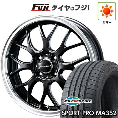 【新品】シエンタ 2022- 夏タイヤ ホイール4本セット 205/45R17 ミレバー スポーツプロ MA352(限定) ブレスト ユーロスポーツ タイプ805 セミグロスブラック 7J 17インチ(送料無料)