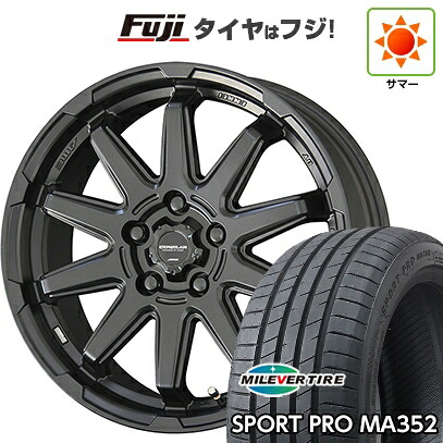 【新品国産車用5穴100】 夏タイヤ ホイール4本セット 215/45R17 ミレバー スポーツプロ MA352(限定) 共豊 サーキュラー C10S 7J 17インチ(送料無料)｜フジコーポレーション