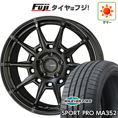 【新品国産車用5穴100】 夏タイヤ ホイール4本セット 215/45R17 ミレバー スポーツプロ MA352(限定) 共豊 ガレルナ レフィーノ 7.5J 17インチ(送料無料)