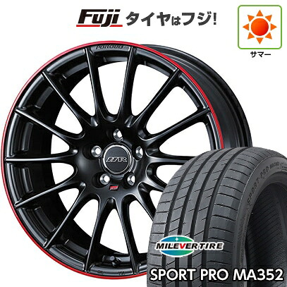 【新品国産車用5穴100】 夏タイヤ ホイール4本セット 215/45R17 ミレバー スポーツプロ MA352(限定) WEDS ウェッズ 11R 7.5J 17インチ(送料無料)|フジコーポレーション