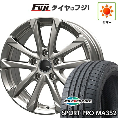 【新品国産車用5穴100】 夏タイヤ ホイール4本セット 215/45R17 ミレバー スポーツプロ MA352(限定) モンツァ ZACK JP-325 7J 17インチ(送料無料)｜フジコーポレーション
