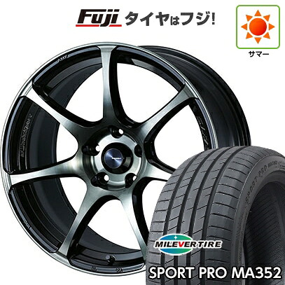 【新品国産車用5穴100】 夏タイヤ ホイール4本セット 215/45R17 ミレバー スポーツプロ MA352(限定) WEDS ウェッズスポーツ SA-75R 7.5J 17インチ(送料無料)|フジコーポレーション