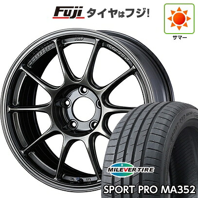 【新品国産車用5穴100】 夏タイヤ ホイール4本セット 215/45R17 ミレバー スポーツプロ MA352(限定) WEDS ウェッズスポーツ TC-105X 7.5J 17インチ(送料無料)