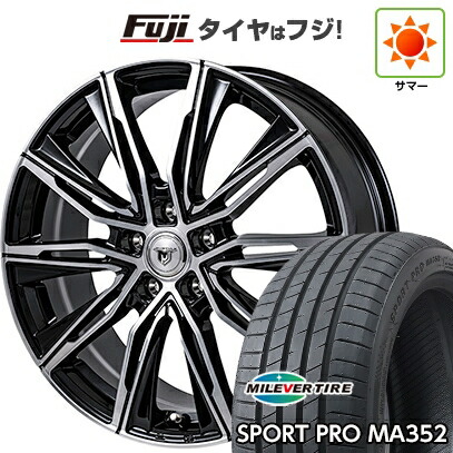【新品】シエンタ 2022- 夏タイヤ ホイール4本セット 205/45R17 ミレバー スポーツプロ MA352(限定) モンツァ JPスタイル MJ-X 7J 17インチ(送料無料)