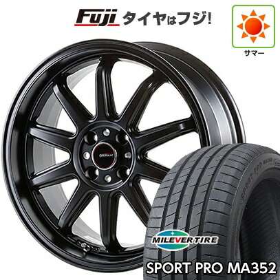 【新品国産車用5穴100】 夏タイヤ ホイール4本セット 215/45R17 ミレバー スポーツプロ MA352(限定) ゴジゲン ファイヤーボールダブルアール 7J 17インチ(送料無料)