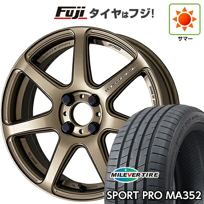 【新品国産車用5穴100】 夏タイヤ ホイール4本セット 215/45R17 ミレバー スポーツプロ MA352(限定) WORK ワーク エモーション T7R 7J 17インチ(送料無料)