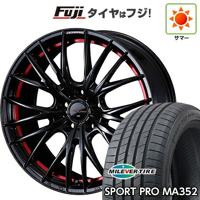 【新品国産車用5穴100】 夏タイヤ ホイール4本セット 215/45R17 ミレバー スポーツプロ MA352(限定) WEDS ウェッズ ノヴァリス ローグ QR 7J 17インチ(送料無料)