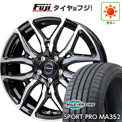 【新品国産車用5穴100】 夏タイヤ ホイール4本セット 215/45R17 ミレバー スポーツプロ MA352(限定) ホットスタッフ クロノス CH-114 7J 17インチ(送料無料)｜フジコーポレーション 56,375円