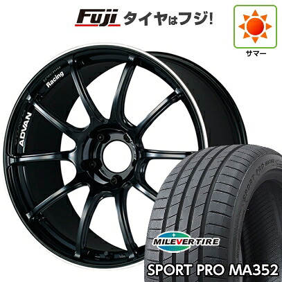 【新品国産車用5穴100】 夏タイヤ ホイール4本セット 215/45R17 ミレバー スポーツプロ MA352(限定) ヨコハマ アドバンレーシング RZII 7.5J 17インチ(送料無料)