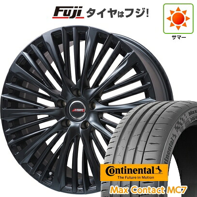 【新品国産車用5穴114.3】 夏タイヤ ホイール4本セット 245/35R21 コンチネンタル コンチ マックスコンタクトMC7(限定) プレミックス MER-X マットブラック 8.5J 21インチ(送料無料)｜フジコーポレーション