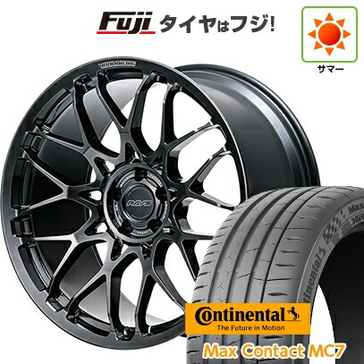 【新品国産車用5穴114.3】 夏タイヤ ホイール4本セット 245/35R21 コンチネンタル コンチ マックスコンタクトMC7(限定) RAYS レイズ ボルクレーシング G29 9J 21インチ(送料無料)