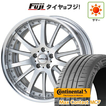 【新品国産車用5穴114.3】 夏タイヤ ホイール4本セット 245/35R21 コンチネンタル コンチ マックスコンタクトMC7(限定) WALD ヴァルド ポルトフィーノ 2P P12-C 9.5J 21インチ(送料無料)