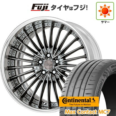 【新品国産車用5穴114.3】 夏タイヤ ホイール4本セット 245/35R21 コンチネンタル コンチ マックスコンタクトMC7(限定) WORK ワーク シュヴァート グラソン 8.5J 21インチ(送料無料)