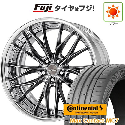 【新品国産車用5穴114.3】 夏タイヤ ホイール4本セット 245/35R21 コンチネンタル コンチ マックスコンタクトMC7(限定) WORK ワーク シュヴァート ブルネン 8.5J 21インチ(送料無料)