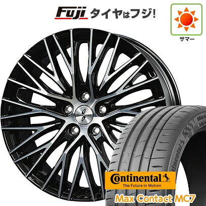 【新品国産車用5穴114.3】 夏タイヤ ホイール4本セット 245/35R21 コンチネンタル コンチ マックスコンタクトMC7(限定) ブリヂストン サヴェンサー LX-M15 8.5J 21インチ(送料無料)