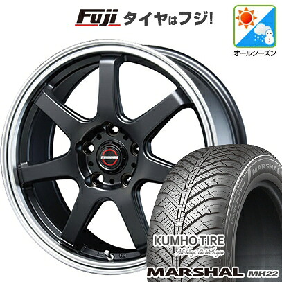 【新品】シエンタ 2022- オールシーズンタイヤ ホイール4本セット 185/65R15 クムホ マーシャル MH22 オールシーズン(限定) ブレスト ユーロマジック タイプS-07 6J 15インチ(送料無料)
