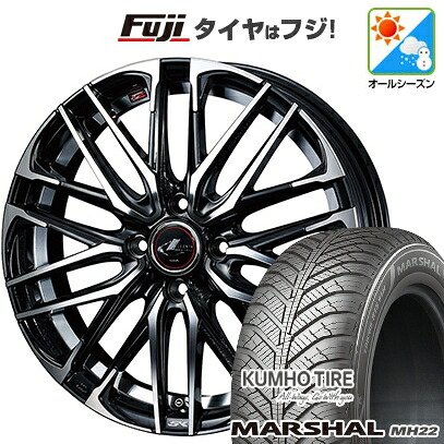 【新品】シエンタ 2022- オールシーズンタイヤ ホイール4本セット 185/65R15 クムホ マーシャル MH22 オールシーズン(限定) WEDS ウェッズ レオニス SK 6J 15インチ(送料無料)
