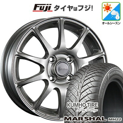 【新品】フリード 5穴/114 オールシーズンタイヤ ホイール4本セット 185/65R15 クムホ マーシャル MH22 オールシーズン(限定) ブリヂストン エコフォルム SE-23 6J 15インチ(送料無料)|フジコーポレーション