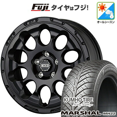 【新品】フリード クロスター オールシーズンタイヤ ホイール4本セット 205/45R17 88 W XL クムホ マーシャル MH22 オールシーズン(限定) コーセイ ボトムガルシア クロノ 7J 17インチ(送料無料)