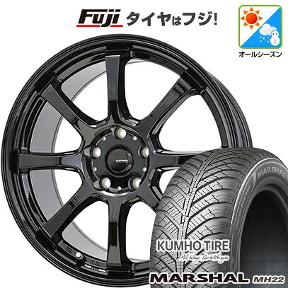 【新品国産車用5穴114.3】 オールシーズンタイヤ ホイール4本セット 195/60R16 クムホ マーシャル MH22 オールシーズン(限定) ホットスタッフ ジースピード G-08 6.5J 16インチ(送料無料)｜フジコーポレーション 53,700円