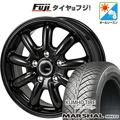 【新品国産車用5穴114.3】 オールシーズンタイヤ ホイール4本セット 225/65R17 クムホ マーシャル MH22 オールシーズン(限定) モンツァ ZACK JP-209 7J 17インチ(送料無料)
