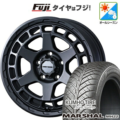 【新品】フリード クロスター オールシーズンタイヤ ホイール4本セット 205/45R17 88 W XL クムホ マーシャル MH22 オールシーズン(限定) WEDS ウェッズアドベンチャー マッドヴァンス X タイプS 7J 17インチ(送料無料)
