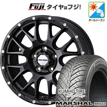 【新品国産車用5穴114.3】 オールシーズンタイヤ ホイール4本セット 225/65R17 106 V XL クムホ マーシャル MH22 オールシーズン(限定) WEDS ウェッズアドベンチャー マッドヴァンス 08 7J 17インチ(送料無料)