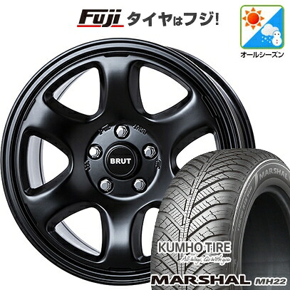 【新品国産車用5穴114.3】 オールシーズンタイヤ ホイール4本セット 225/65R17 106 V XL クムホ マーシャル MH22 オールシーズン(限定) トライスター BRUT BR-44 7.5J 17インチ(送料無料)｜フジコーポレーション