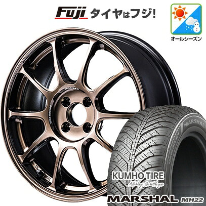【新品国産車用5穴100】 オールシーズンタイヤ ホイール4本セット 225/60R17 103 V XL クムホ マーシャル MH22 オールシーズン(限定) RAYS レイズ ボルクレーシング ZE40 7.5J 17インチ(送料無料)
