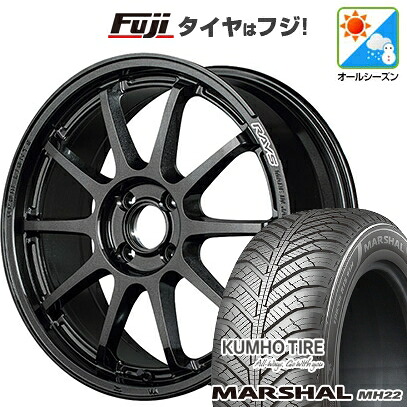 【新品国産車用5穴114.3】 オールシーズンタイヤ ホイール4本セット 225/65R17 106 V XL クムホ マーシャル MH22 オールシーズン(限定) RAYS レイズ グラムライツ 57NR 7J 17インチ(送料無料)