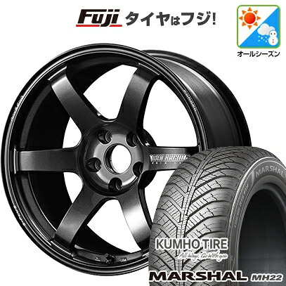 【新品国産車用5穴114.3】 オールシーズンタイヤ ホイール4本セット 225/60R17 103 V XL クムホ マーシャル MH22 オールシーズン(限定) RAYS レイズ ボルクレーシング TE37 サーガ S-plus 7.5J 17インチ(送料無料)
