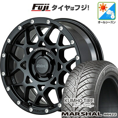 【新品国産車用5穴114.3】 オールシーズンタイヤ ホイール4本セット 215/65R16 102 V XL クムホ マーシャル MH22 オールシーズン(限定) RAYS レイズ デイトナ M8 7J 16インチ(送料無料)