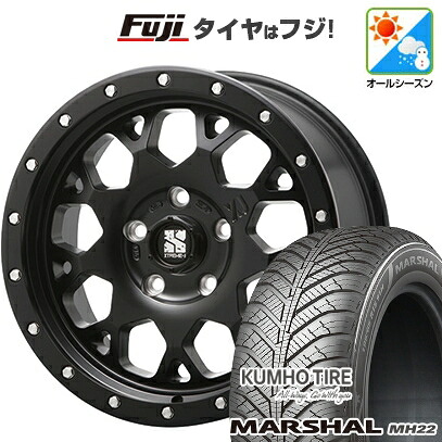 【新品国産車用5穴114.3】 オールシーズンタイヤ ホイール4本セット 215/65R16 102 V XL クムホ マーシャル MH22 オールシーズン(限定) MLJ エクストリームJ XJ04 7J 16インチ(送料無料)｜フジコーポレーション