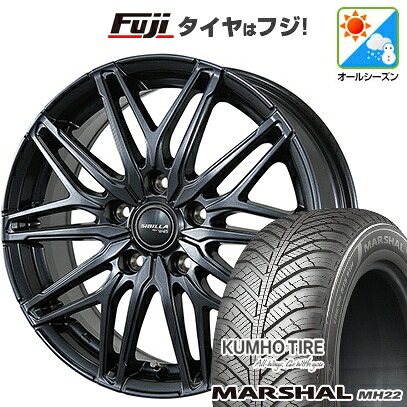 【新品】フリード クロスター オールシーズンタイヤ ホイール4本セット 205/45R17 88 W XL クムホ マーシャル MH22 オールシーズン(限定) トピー シビラ NEXT W45 7J 17インチ(送料無料)