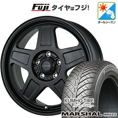 【新品国産車用5穴114.3】 オールシーズンタイヤ ホイール4本セット 225/65R17 106 V XL クムホ マーシャル MH22 オールシーズン(限定) トピー ランドフット GWD 数量限定 7J 17インチ(送料無料)