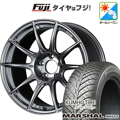 【新品国産車用5穴114.3】 オールシーズンタイヤ ホイール4本セット 225/45R18 95 W XL クムホ マーシャル MH22 オールシーズン(限定) SSR GT GTX01 8J 18インチ(送料無料) 100,430円