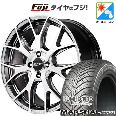 【新品】シエンタ 2022- オールシーズンタイヤ ホイール4本セット 205/45R17 88 W XL クムホ マーシャル MH22 オールシーズン(限定) RAYS レイズ ホムラ 2X7FT 7J 17インチ(送料無料)