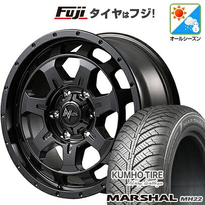 【新品国産車用5穴114.3】 オールシーズンタイヤ ホイール4本セット 225/60R17 103 V XL クムホ マーシャル MH22 オールシーズン(限定) MID WHEELS NITRO POWER M7 ファランクス 7J 17インチ(送料無料)|フジコーポレーション