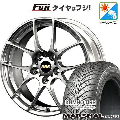 【新品国産車用5穴114.3】 オールシーズンタイヤ ホイール4本セット 225/45R18 95 W XL クムホ マーシャル MH22 オールシーズン(限定) BBS JAPAN RF 7.5J 18インチ(送料無料) 226,000円