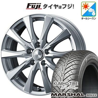 【新品国産車用5穴114.3】 オールシーズンタイヤ ホイール4本セット 215/50R17 クムホ マーシャル MH22 オールシーズン(限定) WEDS ウェッズ ジョーカー スピリッツ 7J 17インチ(送料無料)