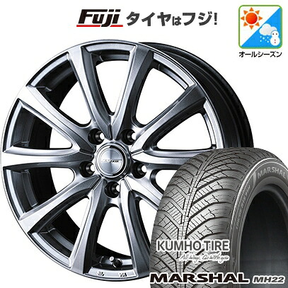 【新品国産車用5穴114.3】 オールシーズンタイヤ ホイール4本セット 215/50R17 クムホ マーシャル MH22 オールシーズン(限定) WEDS ウェッズ ジョーカー スマッシュ 7J 17インチ(送料無料)