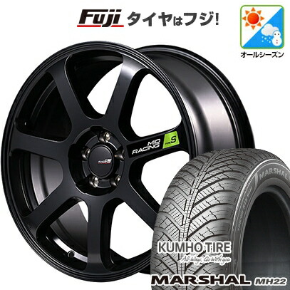 【新品国産車用5穴114.3】 オールシーズンタイヤ ホイール4本セット 205/50R17 93 W XL クムホ マーシャル MH22 オールシーズン(限定) MID WHEELS MID RACING R07 タイプS 7J 17インチ(送料無料)|フジコーポレーション