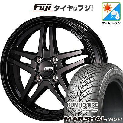 【新品国産車用5穴114.3】 オールシーズンタイヤ ホイール4本セット 205/55R17 クムホ マーシャル MH22 オールシーズン(限定) SSR GT GTV06 7J 17インチ(送料無料)|フジコーポレーション