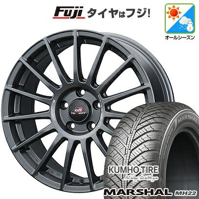 【新品国産車用5穴114.3】 オールシーズンタイヤ ホイール4本セット 225/60R17 103 V XL クムホ マーシャル MH22 オールシーズン(限定) OZ スーパーツーリズモ TGR-WRT 7.5J 17インチ(送料無料)|フジコーポレーション
