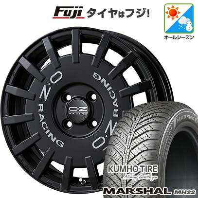 【新品国産車用5穴114.3】 オールシーズンタイヤ ホイール4本セット 215/65R16 102 V XL クムホ マーシャル MH22 オールシーズン(限定) OZ ラリーレーシング 7J 16インチ(送料無料)|フジコーポレーション