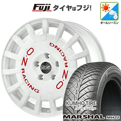 【新品国産車用5穴114.3】 オールシーズンタイヤ ホイール4本セット 215/65R16 102 V XL クムホ マーシャル MH22 オールシーズン(限定) OZ ラリーレーシング 7J 16インチ(送料無料)