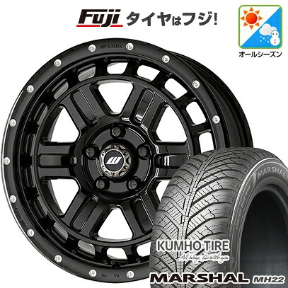 【新品国産車用5穴114.3】 オールシーズンタイヤ ホイール4本セット 215/60R17 クムホ マーシャル MH22 オールシーズン(限定) WORK ワーク クラッグ ティーグラビックII MC+ 7J 17インチ(送料無料)|フジコーポレーション