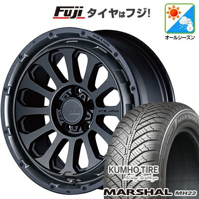 【新品国産車用5穴114.3】 オールシーズンタイヤ ホイール4本セット 225/60R17 103 V XL クムホ マーシャル MH22 オールシーズン(限定) エムテクノ M.T.S.JAPAN X CROSS TW 7J 17インチ(送料無料)