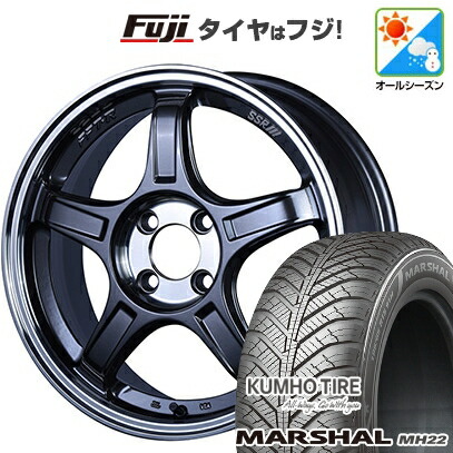 【新品国産車用5穴114.3】 オールシーズンタイヤ ホイール4本セット 215/50R17 クムホ マーシャル MH22 オールシーズン(限定) SSR GT GTX03 7J 17インチ(送料無料)