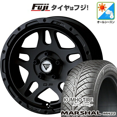 【新品国産車用5穴114.3】 オールシーズンタイヤ ホイール4本セット 215/65R16 102 V XL クムホ マーシャル MH22 オールシーズン(限定) デルタフォース オーバーランダー 7J 16インチ(送料無料)